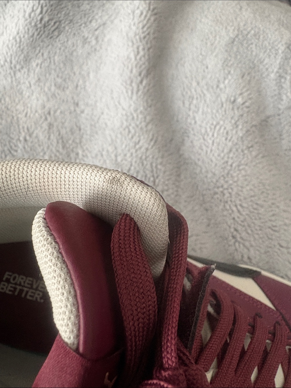 EUC Men’s Puma Rebound Layup High-Top Sneakers - Burgundy and White Size 9 - Picture 10 of 10